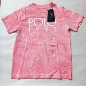 Kids Polo Ralph Lauren‎ Pink Tie Dye Cotton T Shirt Size 6 NWT
